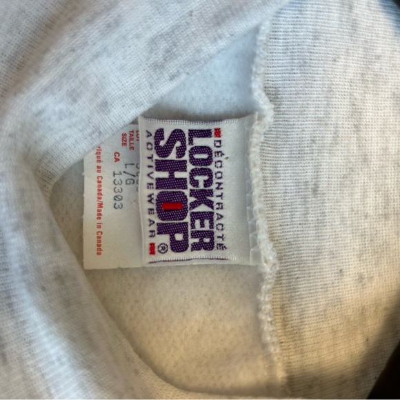 Vintage “Locker Shop” wayyy oversized mock neck leopard sweatshirt excellent con - Picture 13 of 14